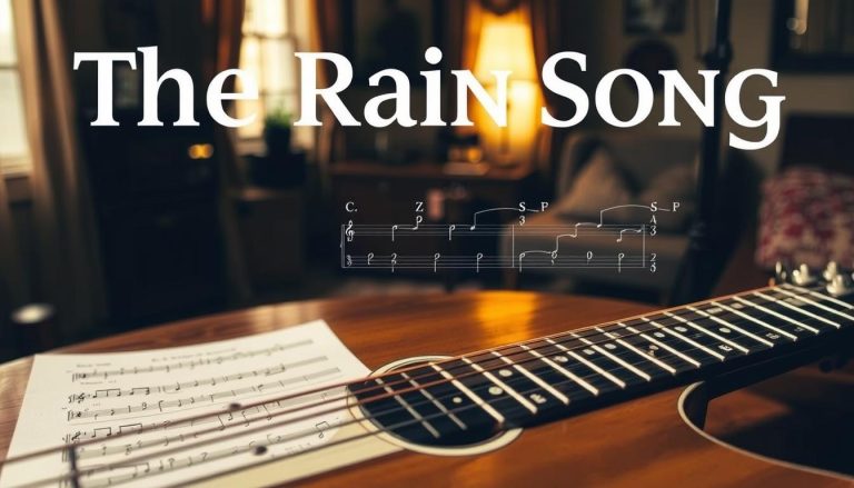 Tablature de The rain song : accordages et positions clés